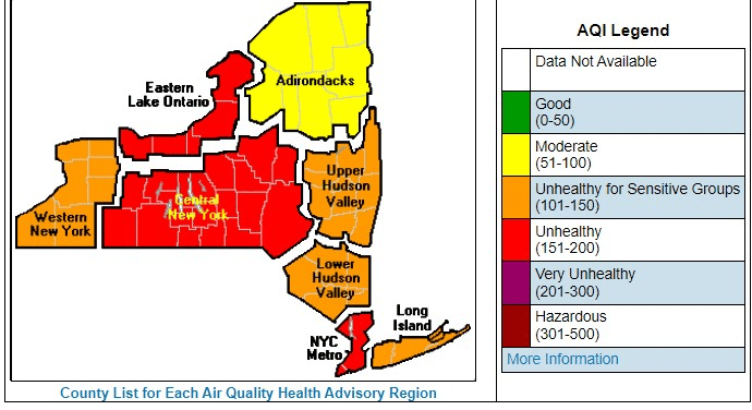 Air Pollution in Niagara County is 80% Higher Than Other Counties in the Area